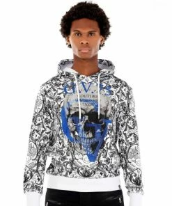 Avenue George (white/royal Blue “GV Skull Hoodie) New Arrivals
