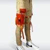 New Arrivals Preme Denim (khaki/orange Cargo Zip Jean)
