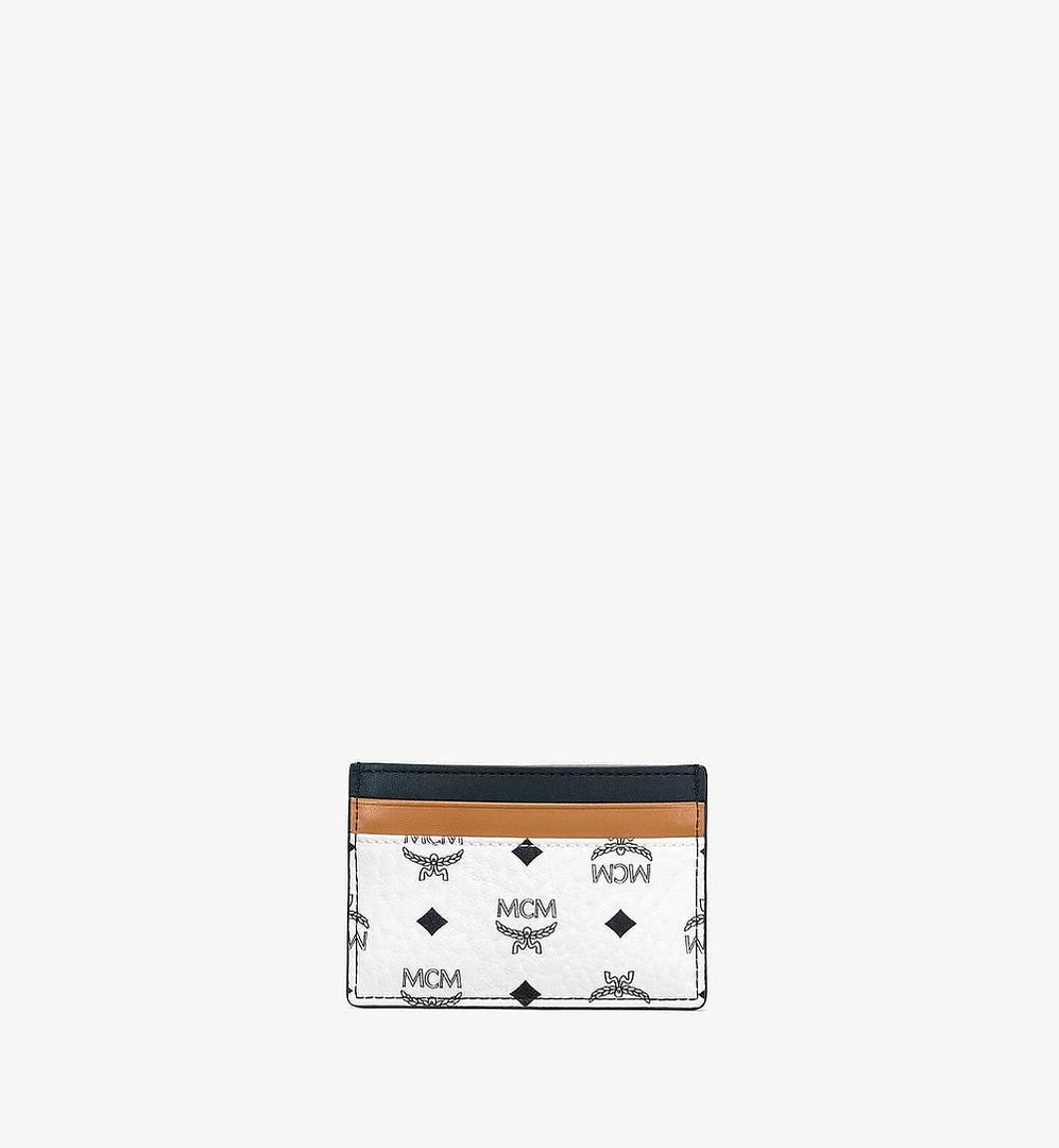 Mcm (white/cognac Card Case In Visetos Mix) New Arrivals 5 Mcm (white/cognac Card Case In Visetos Mix) New Arrivals