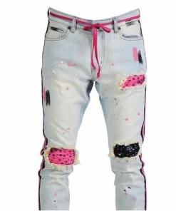 Focus Jeans (blue/pink Bandana Cut Stripe Jean) New Arrivals