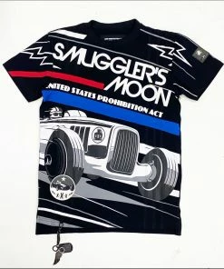 New Arrivals SMUGGLERS MOON (Black CREWNECK T-SHIRTS)