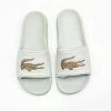 Lacoste Men's Lacoste Croco Slides Off White/gold