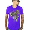 Avenue George (purple /gold Crewneck T-shirts ) New Arrivals