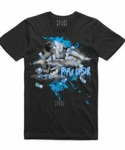New Arrivals Point Blank (black/sky Blue “angel Paper Chase T-shirt)