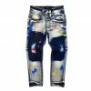 Elite Denim (kids Blue/dark Multi Paint Drip Jean) New Arrivals