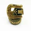 B.B Simon (Gold/black Crystal Belt)