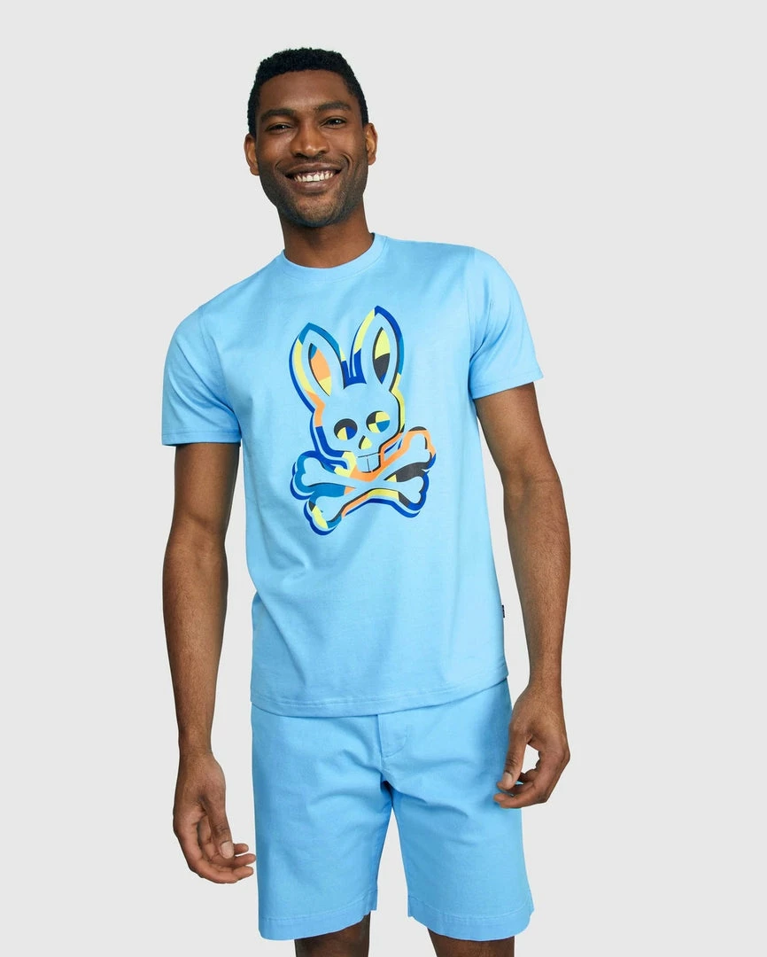 New Arrivals Psycho Bunny (mens Clear Sky Binns Graphic T-shirt) 4 New Arrivals Psycho Bunny (mens Clear Sky Binns Graphic T-shirt)