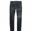 Purple Brand (waxed Mechanic Indigo Blowout Jean)