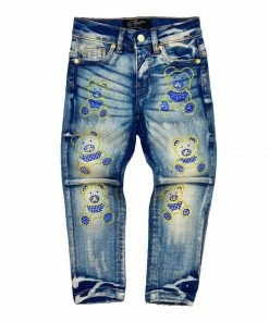 Elite Denim (kids Blue/yellow Teddy Bear Jean) New Arrivals