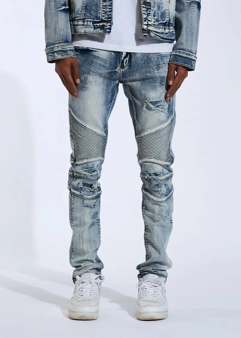 Crysp Denim (blue Skywalker Biker Jean -6) 3 Crysp Denim (blue Skywalker Biker Jean -6)