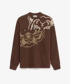 Kenzo (brown Tiger Oversized Sweater)