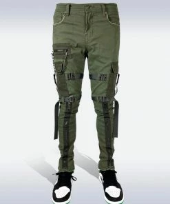 Preme Denim (olive Cargo Zip Jean)