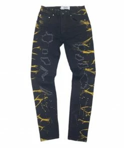 Dna Premium (black/gold Handcraft Splash Jean) New Arrivals