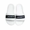 Lacoste (Mens White/navy “Lacoste Slide)