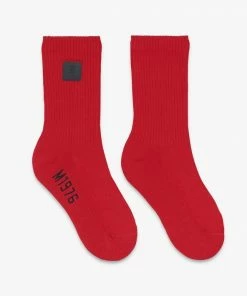 MCM (Red 1976 Logo Plate Socks)