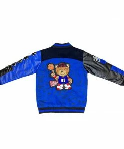 New Arrivals Elite Denim (kids Royal Blue Varsity Jacket)