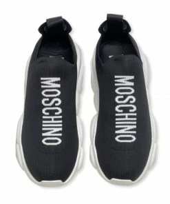 Moschino (black Knit Logo Sock Shoes) New Arrivals