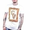 AVENUE GEORGE (white/gold Crewneck T-shirts)