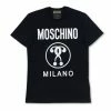 New Arrivals Moschino (black Double Question Mark Jersey T-shirt)