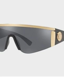 Versace (gray Tribute Visor Sunglasses)