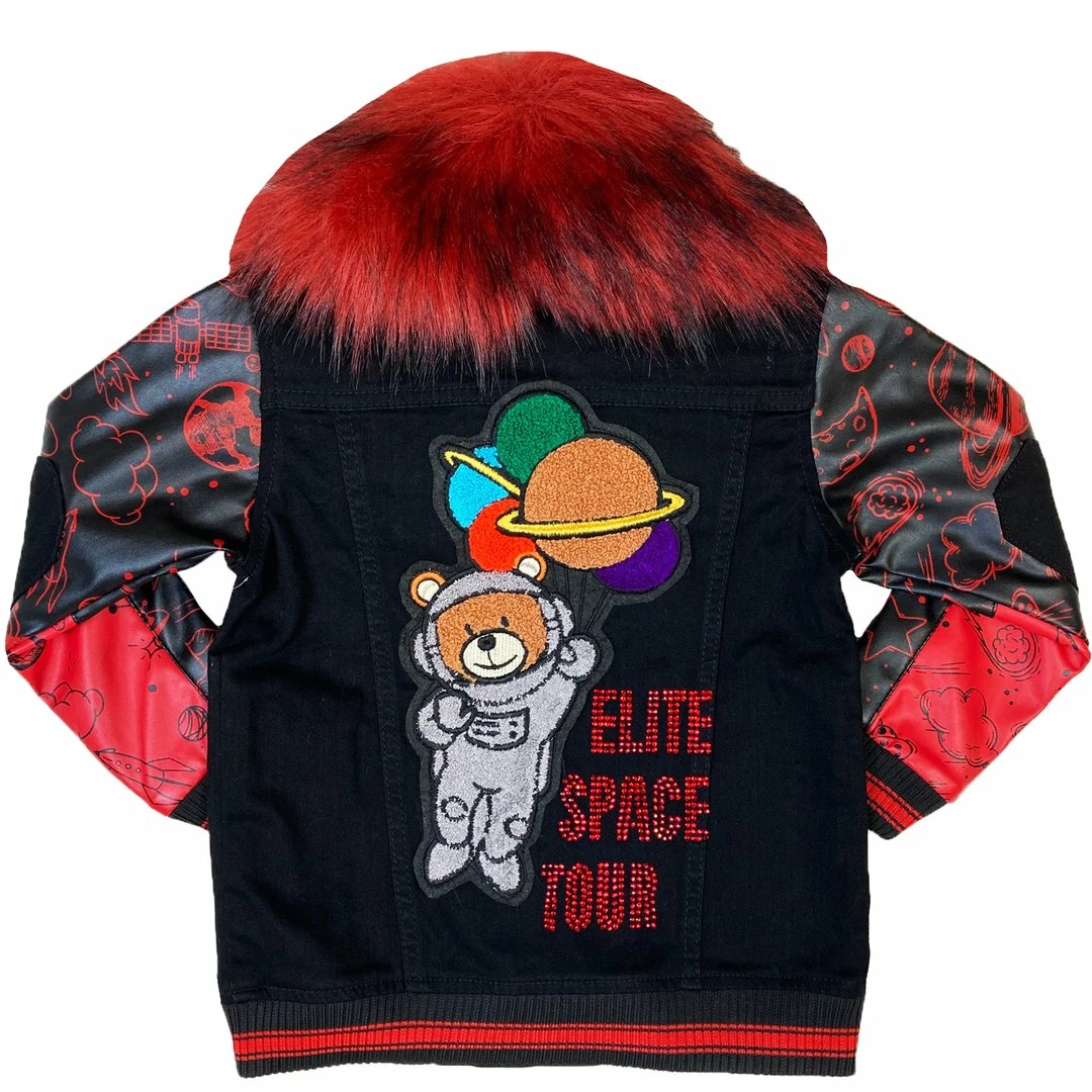 Elite Denim (kids Black/red Furry Set) 4 Elite Denim (kids Black/red Furry Set)
