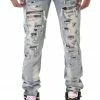 Kdnk (blue Camo Under Patch Wed Jean) New Arrivals