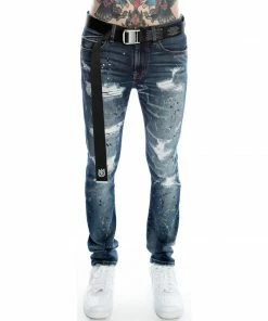 Cult Of Individuality (blue Punk Super Skinny Jean) New Arrivals