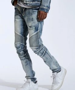 Crysp Denim (blue Skywalker Biker Jean -6) 7 Crysp Denim (blue Skywalker Biker Jean -6)