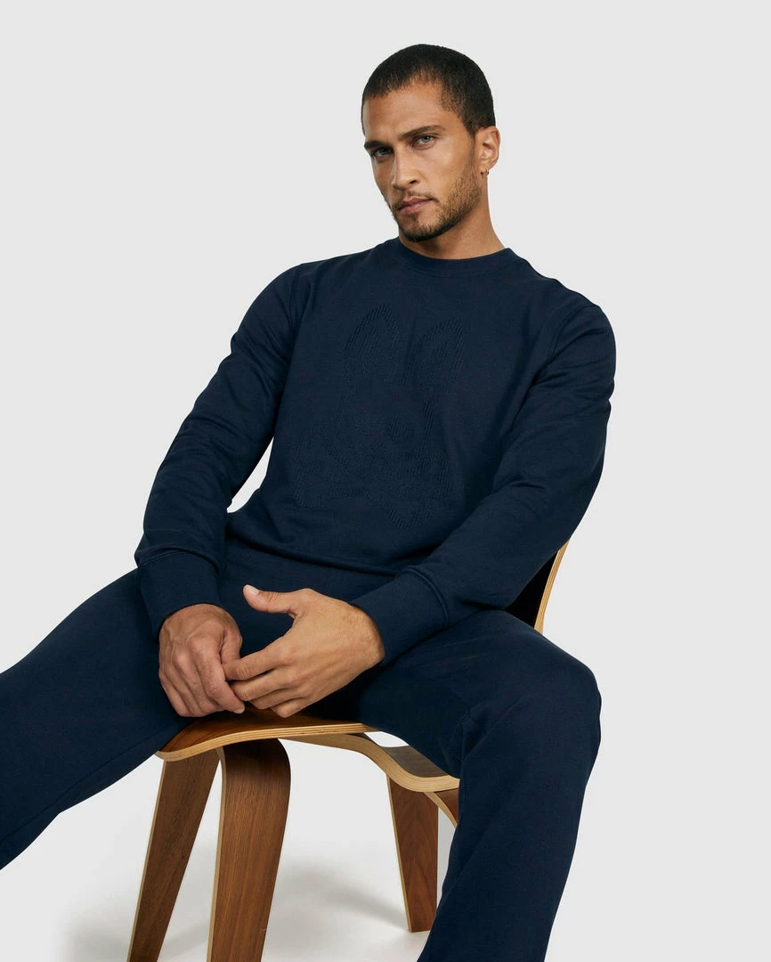 Psycho Bunny (men’s Navy Siddick Logo Sweatshirt) 5 Psycho Bunny (men’s Navy Siddick Logo Sweatshirt)