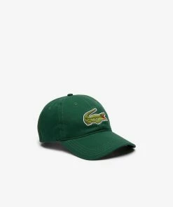 Lacoste Mens Big Croc Gabardine Cap (green 132)