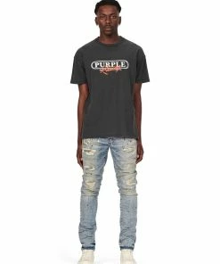 New Arrivals Purple Brand (higher Power Wash Black T-shirt)