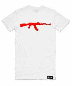 New Arrivals Hasta Muerte (white/red “ Ak T-shirt)