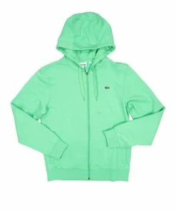 Lacoste (lime Green Mens Sport Fleece Hoodie)