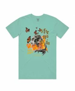27club New Arrivals 27 Club (sea Glass “Scorpion Flames T-shirt)