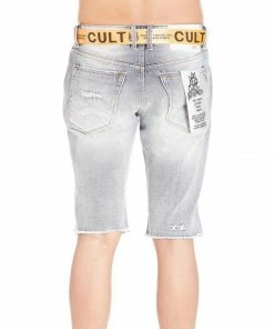 Cult Of Individuality (bleached/orange Rocker Belt Short)