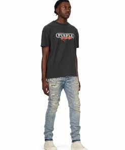 New Arrivals Purple Brand (higher Power Wash Black T-shirt)