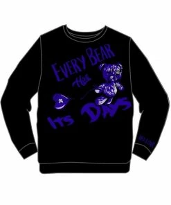 Retro Label (black/purple “ It’s Day Sweater)