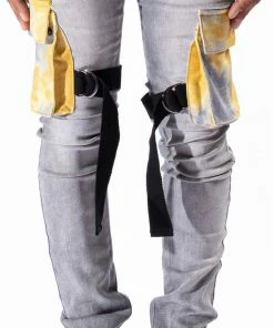 SERENEDE New Arrivals Serenade (grey/yellow Cargo Jean)