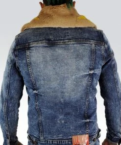 Preme Denim (blue/sand Cut Wash Jacket) New Arrivals