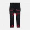 Eight & Nine (black/red Trapped Slim Utility Wash Jean)
