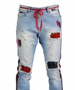 New Arrivals Focus Jeans (Blue/red Bandana Cut Stripe Jean) 7 New Arrivals Focus Jeans (Blue/red Bandana Cut Stripe Jean)