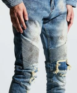 Crysp Denim (blue/sand Biker Wash Jeans) New Arrivals