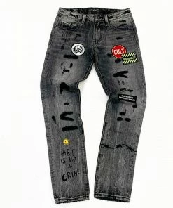 Cult Of Individuality (grey/black Wash Jeans) New Arrivals