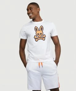 New Arrivals Psycho Bunny (white Mens Jordan Mesh T-shirt)