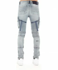 Cult Of Individuality (light Blue Cargo Pants)