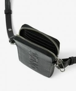 Kenzo (black Imprint Grained Leather Crossbody Phone Bag) New Arrivals