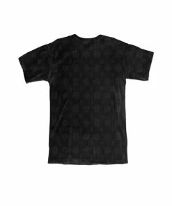 Purple Brand (black Textured Jersey Meander Monogram T-shirt)