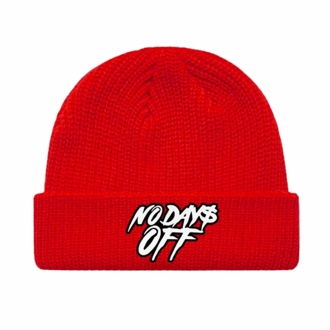 Point Blank (red/white “no Day Off Beanie) 3 Point Blank (red/white “no Day Off Beanie)