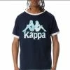 Kappa (navy Blue/Turquoise Crewneck T-shirts) New Arrivals