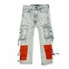Denimicity (kids Light Blue /orange Cargo Jean)